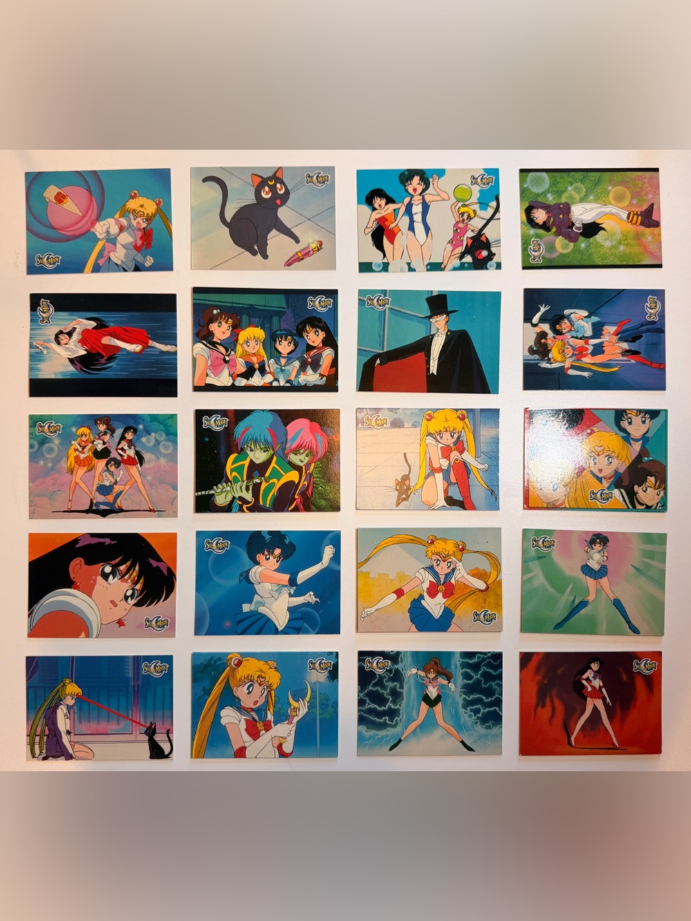‘Awesome Trading Card’ Series Sailor Moon Lot of 72 including Checklist Cards